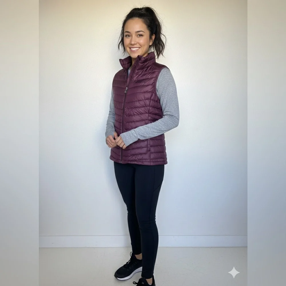 Columbia Women's Dark Purple Quilted Vest - Picture 14 of 14